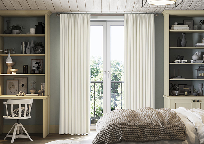 Odessa Velvet, Ivory - Made to Measure Curtains - Image 3